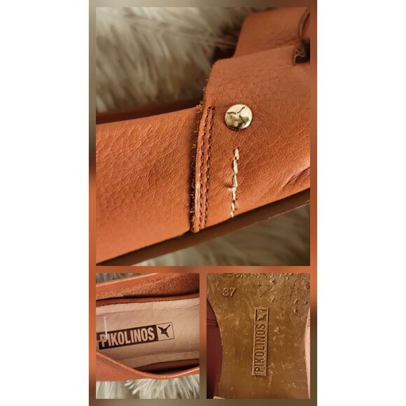 Pikolinos Womens Caleta W7X-4778BG Brown/Brandy Color Flat Shoes, 37 EU - Picture 2 of 12